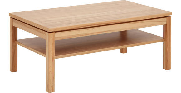 COUCHTISCH in Holz 120/70/50 cm - Buchefarben/Nickelfarben, KONVENTIONELL, Holz/Metall (120/70/50cm) - Voleo