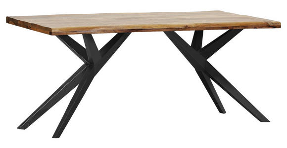 TISCHGESTELL Schwarz   - Schwarz, Design, Metall (60/80/73cm) - Landscape