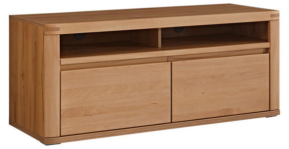 LOWBOARD in 134/57/50 cm - Kernbuche/Grau, KONVENTIONELL, Holz/Holzwerkstoff (134/57/50cm) - Voleo