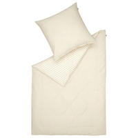 POSTEĽNÁ BIELIZEŇ satén krémová, svetlosivá, béžová 140/200 cm - krémová/svetlosivá, Basics, textil (140/200cm) - Schöner Wohnen