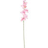 UMĚLÁ KVĚTINA orchidej 72 cm - pink/zelená, Basics, textil/plast (72cm)