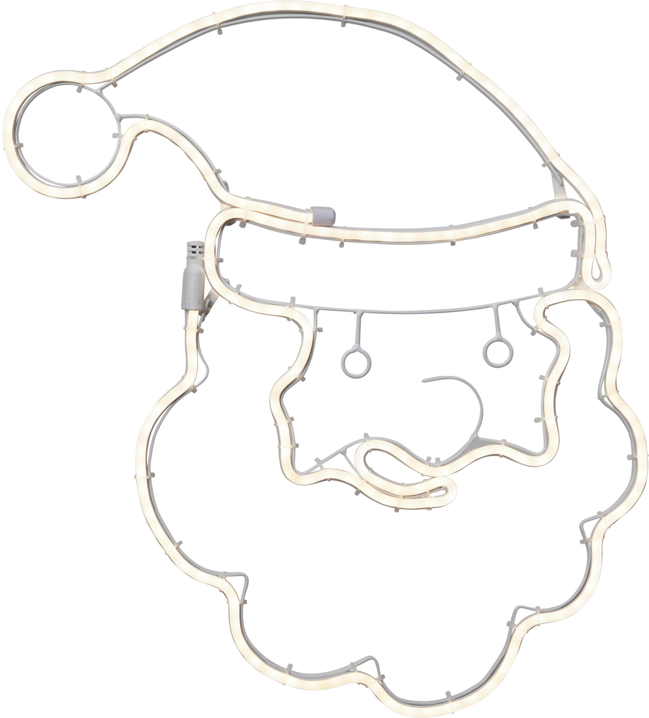 WEIHNACHTSMANN - Weiß, Basics, Kunststoff/Metall (48/2/53cm) - Eglo