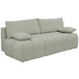 BOXSPRINGSOFA in Chenille Greige  - Greige/Schwarz, MODERN, Kunststoff/Textil (210/72/105cm) - Cantus