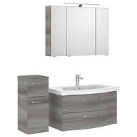 BADEZIMMER 4-teilig  in 128 cm  - Chromfarben/Graphitfarben, KONVENTIONELL, Glas/Keramik (128cm) - Pelipal