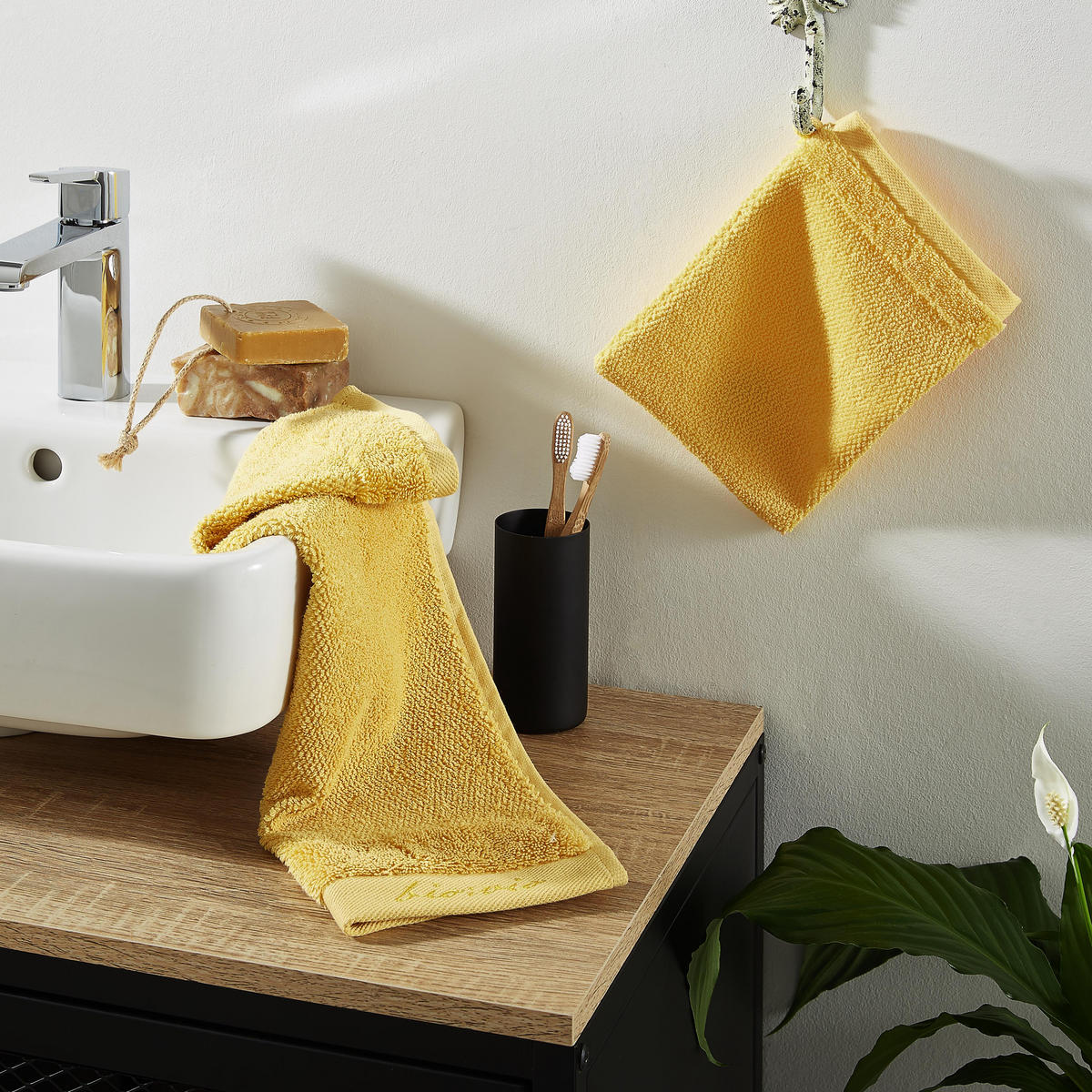 UTERÁK PRE HOSTÍ, 30/50 cm, žltá - žltá, Natur, textil (30/50cm) - Bio:Vio