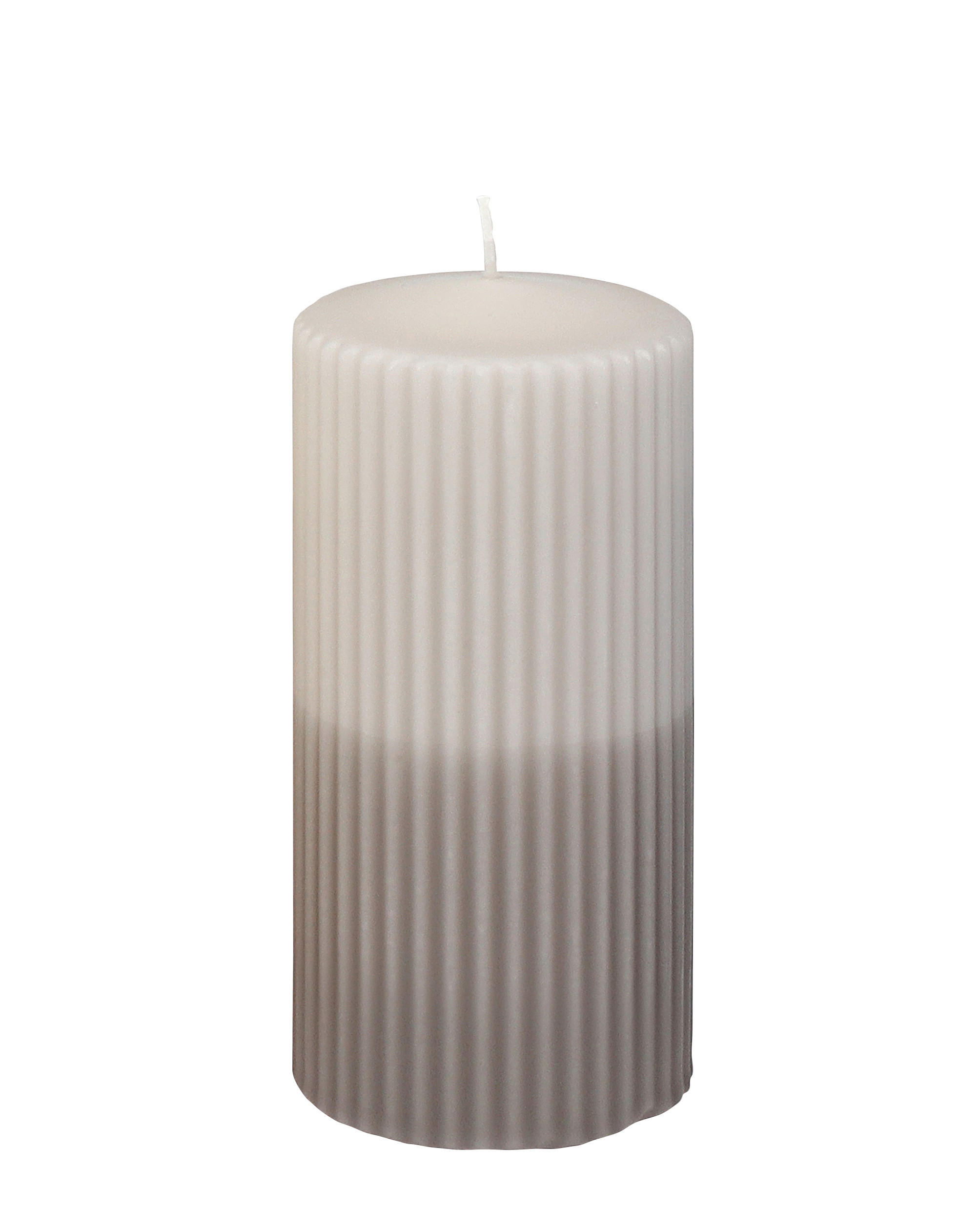 KERZE - Taupe, Basics, Paraffin (6,8/15,0cm) - Steinhart