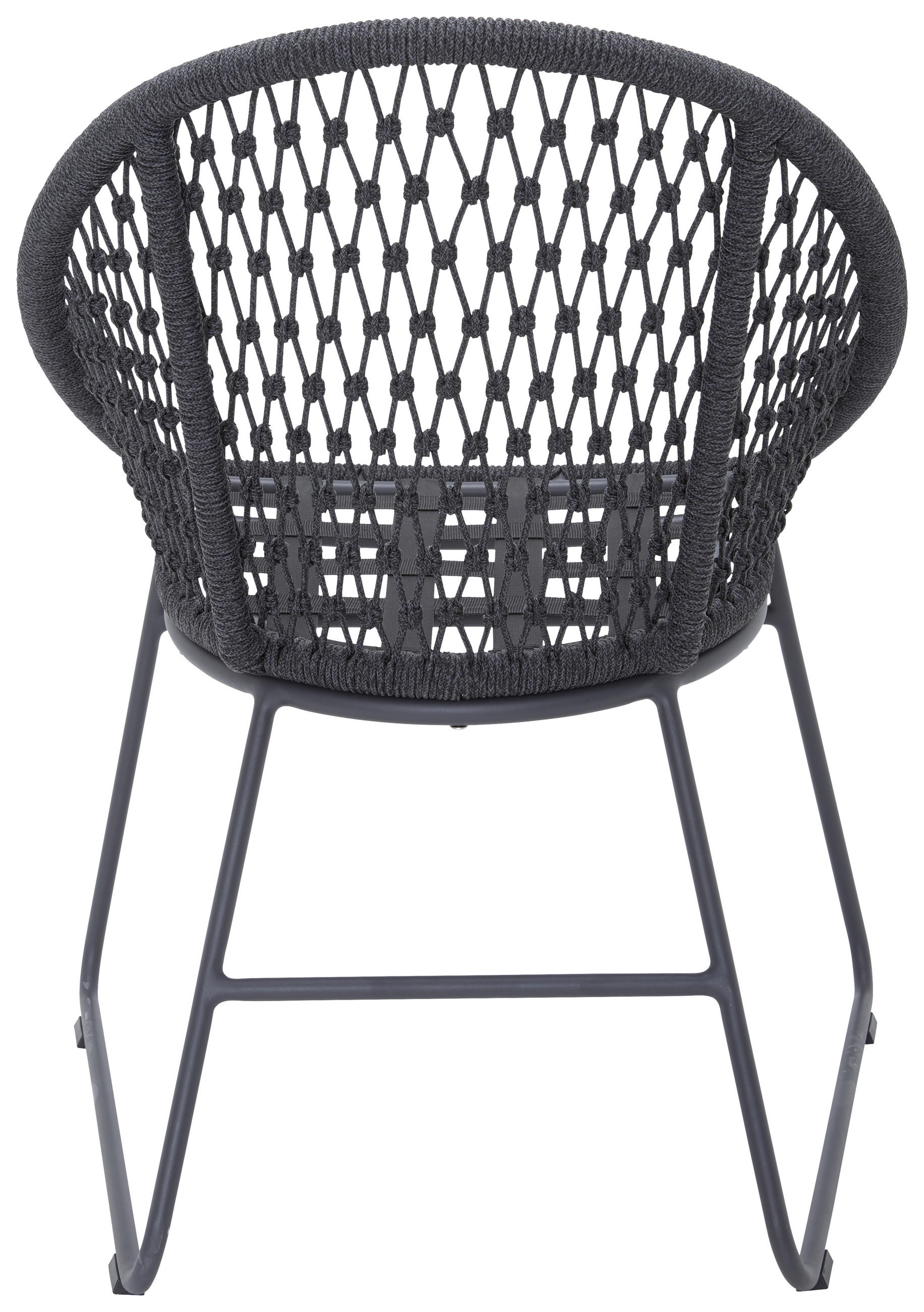 GARTENSESSEL Metall, Textil Anthrazit, Grau  - Anthrazit/Grau, Design, Textil/Metall (62/87,5/64cm)