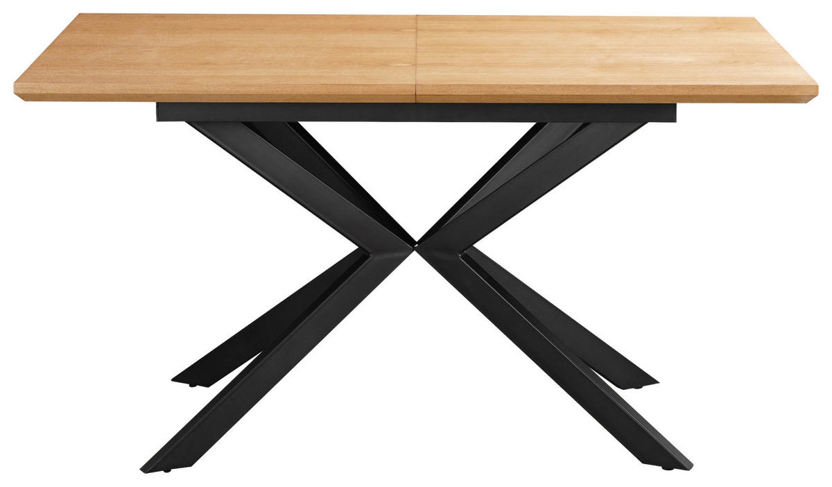STOL ZA BLAGOVAONICU  prirodne boje, crna  metal, drvni materijal      - prirodne boje/crna, Moderno, drvni materijal/metal (140/80/76cm) - MID.YOU