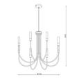 HÄNGELEUCHTE 75/125 cm  - Weiß, Trend, Glas/Metall (75/125cm) - Novel