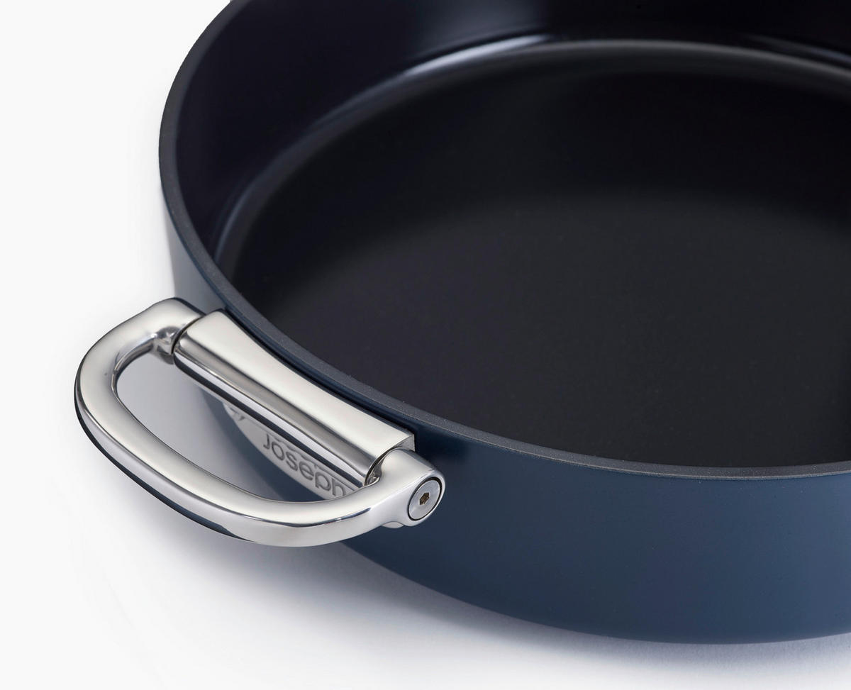 PFANNENSET Space Aluminium, Edelstahl 2-teilig  - Blau, Basics, Kunststoff/Metall (24+28cm) - Joseph Joseph