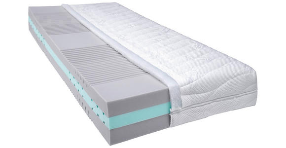 KALTSCHAUMMATRATZE 90/200 cm Höhe ca. 21 cm  - Weiß, Basics, Textil (90/200cm) - Novel