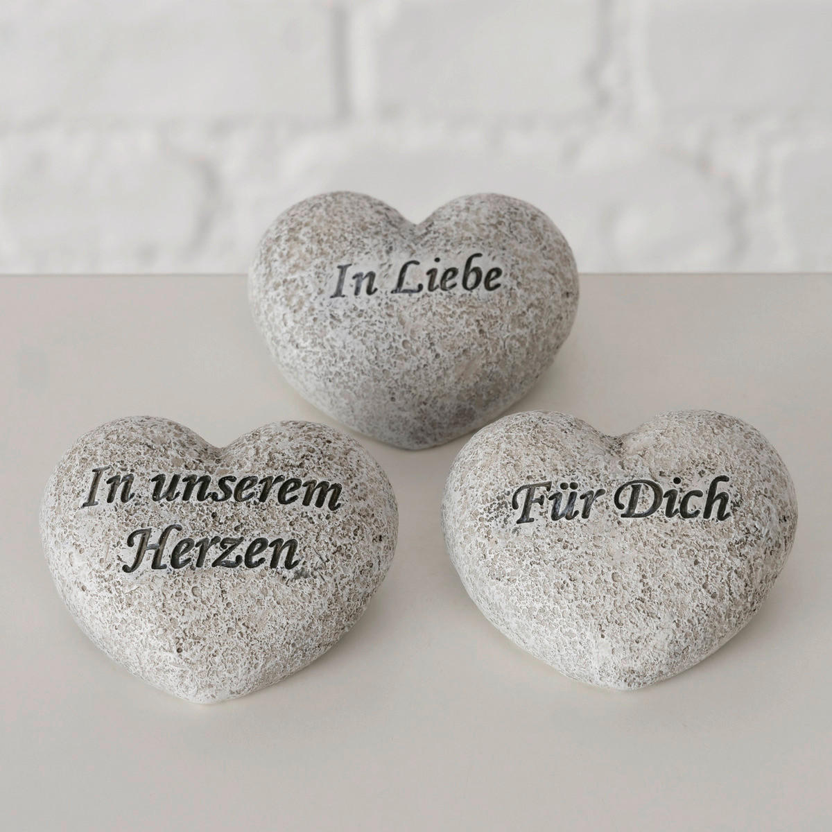 DEKOHERZ - Grau, Basics, Kunststoff (6/5/2,5cm)