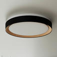 LED-DECKENLEUCHTE Nashville 48/8 cm  - Schwarz/Sonoma Eiche, Basics, Kunststoff/Metall (48/8cm) - Novel