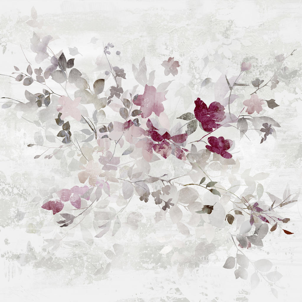 Monee OLEJOMAĽBA, kvety, 55/55 cm - sivá, lila, biela