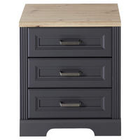 ROLLCONTAINER 54/62/39 cm  - Graphitfarben/Eiche Artisan, KONVENTIONELL, Holzwerkstoff/Metall (54/62/39cm) - Carryhome