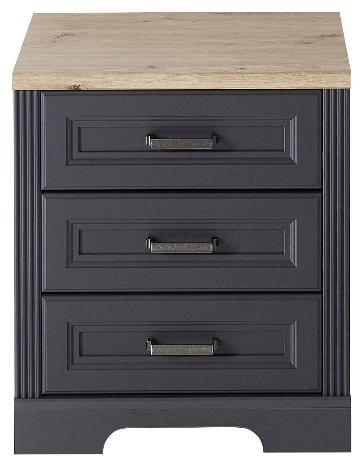 ROLLCONTAINER 54/62/39 cm  - Graphitfarben/Eiche Artisan, KONVENTIONELL, Holzwerkstoff/Metall (54/62/39cm) - Carryhome