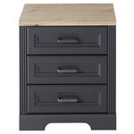 ROLLCONTAINER 54/62/39 cm  - Graphitfarben/Eiche Artisan, KONVENTIONELL, Holzwerkstoff/Metall (54/62/39cm) - Carryhome