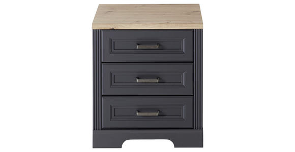 ROLLCONTAINER 54/62/39 cm  - Graphitfarben/Eiche Artisan, KONVENTIONELL, Holzwerkstoff/Metall (54/62/39cm) - Carryhome