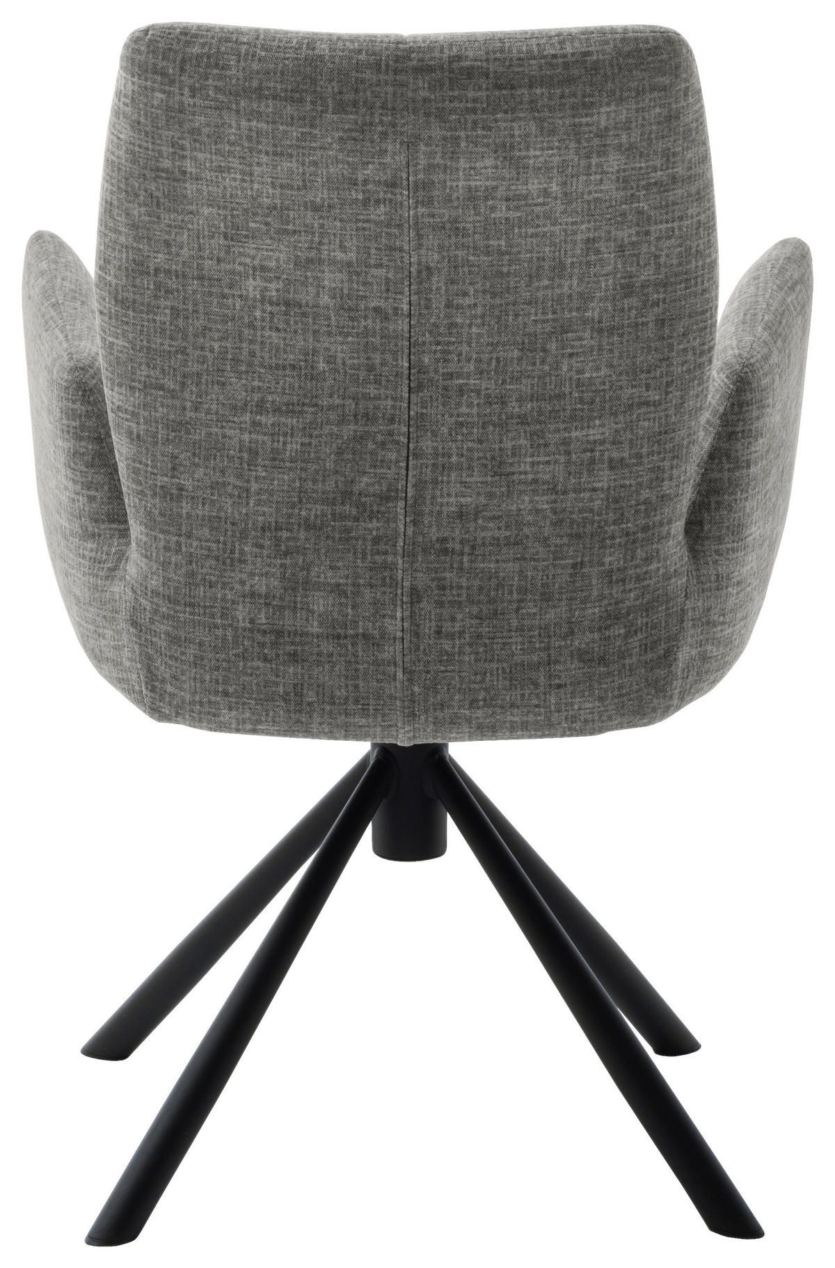 ARMLEHNSTUHL  in Flachgewebe  - Schwarz/Grau, Design, Textil/Metall (60/87/61cm) - Novel