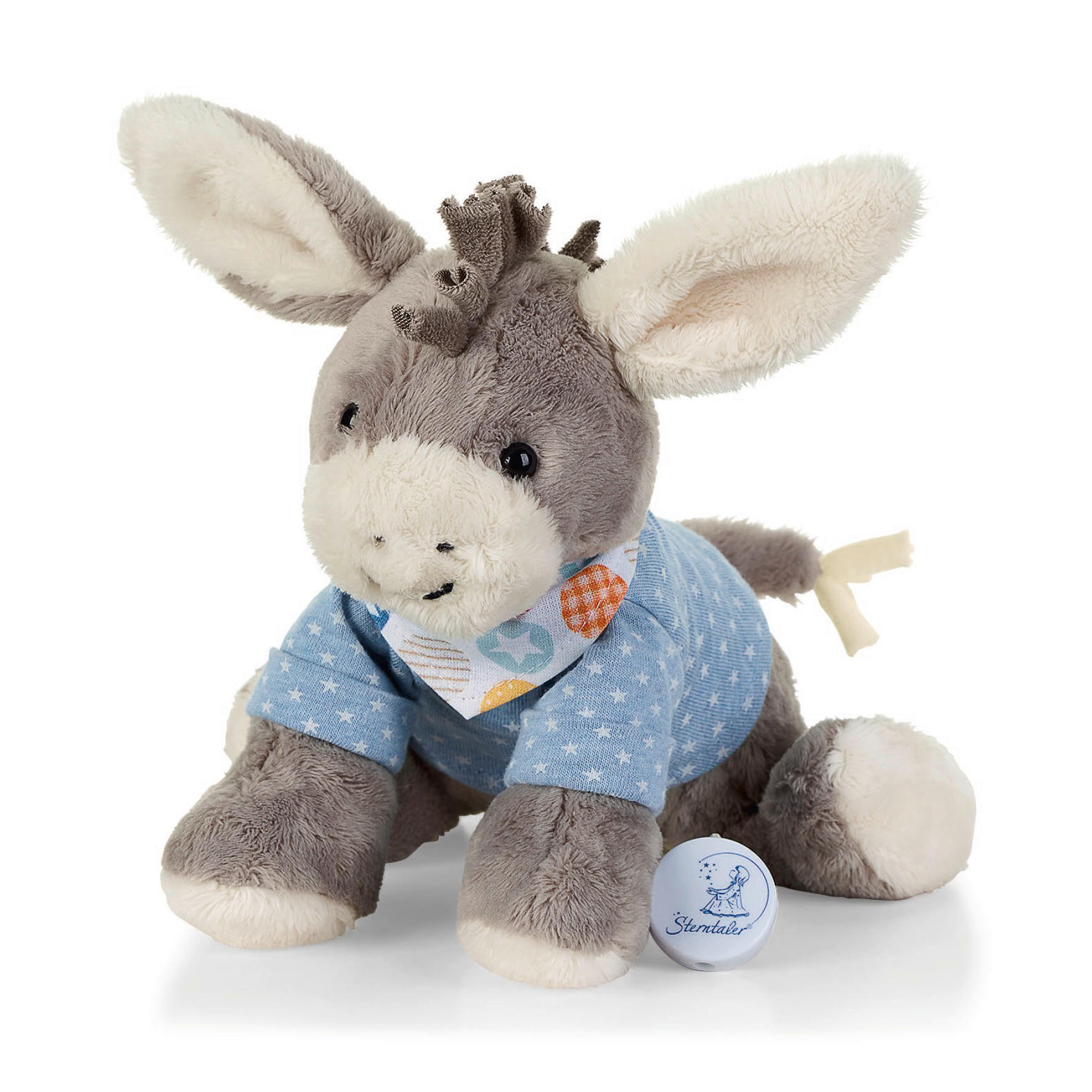 Sterntaler Spieluhr Emmi Blau, Grau 20x9x20 cm