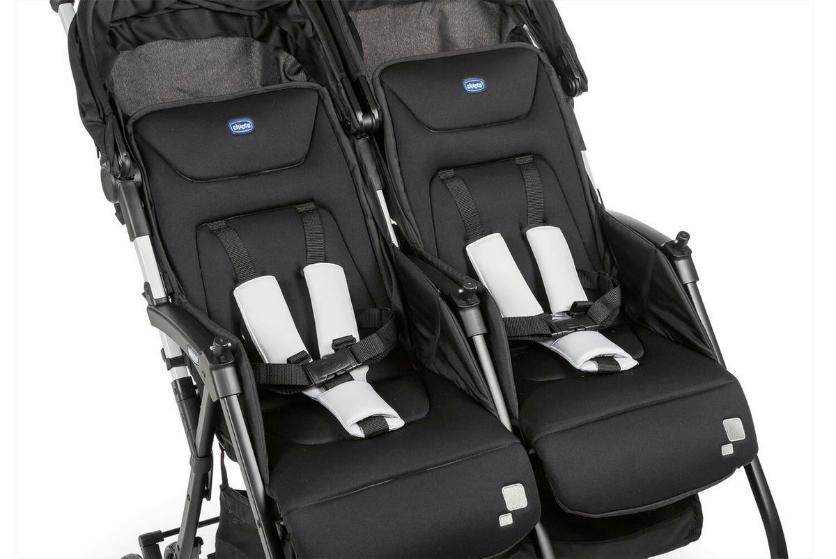ZWILLINGSWAGEN OHLALÀ TWIN  - Schwarz, Basics, Metall (78/101/88cm) - Chicco
