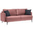 SOFA in Textil Rosa - Anthrazit/Schwarz, MODERN, Textil (200/72/85/88cm) - Carryhome SOFA in Textil Rosa - Anthrazit/Schwarz, MODERN, Textil (200/72/85/88cm) - Carryhome