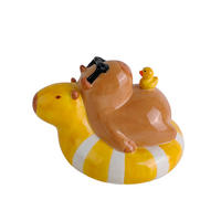 DEKOTIER - Gelb/Braun, Trend, Keramik (17,5/14/11,6cm) - Ambia Home