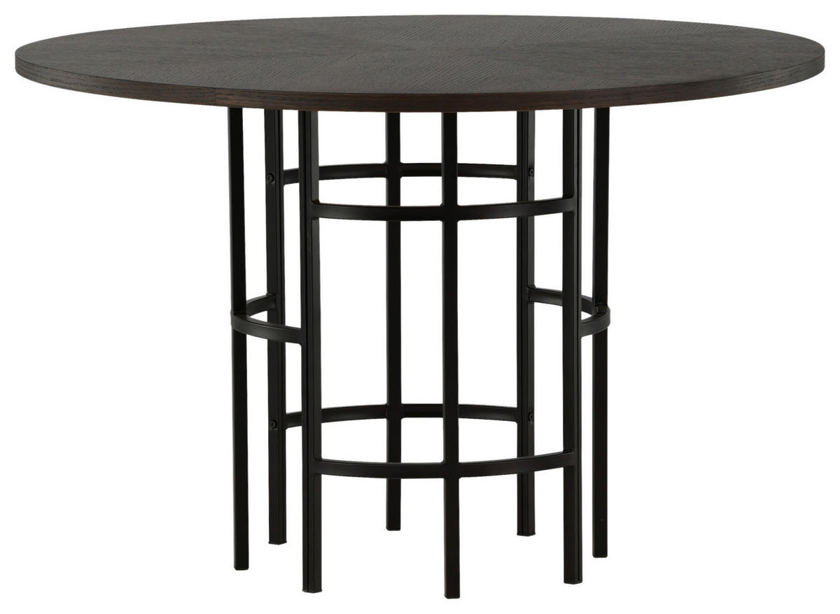 MATBORD i trä, metall 115/115/74 cm   - brun/svart, Design, metall/trä (115/115/74cm) - Livetastic