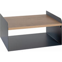WANDBOARD Metall, Holzwerkstoff Anthrazit, Eichefarben  - Eichefarben/Anthrazit, MODERN, Holzwerkstoff/Metall (40/20/30cm)