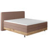 BOXSPRINGBETT 180/200 cm  in Altrosa  - Schwarz/Altrosa, Natur, Holz/Textil (180/200cm) - Valnatura