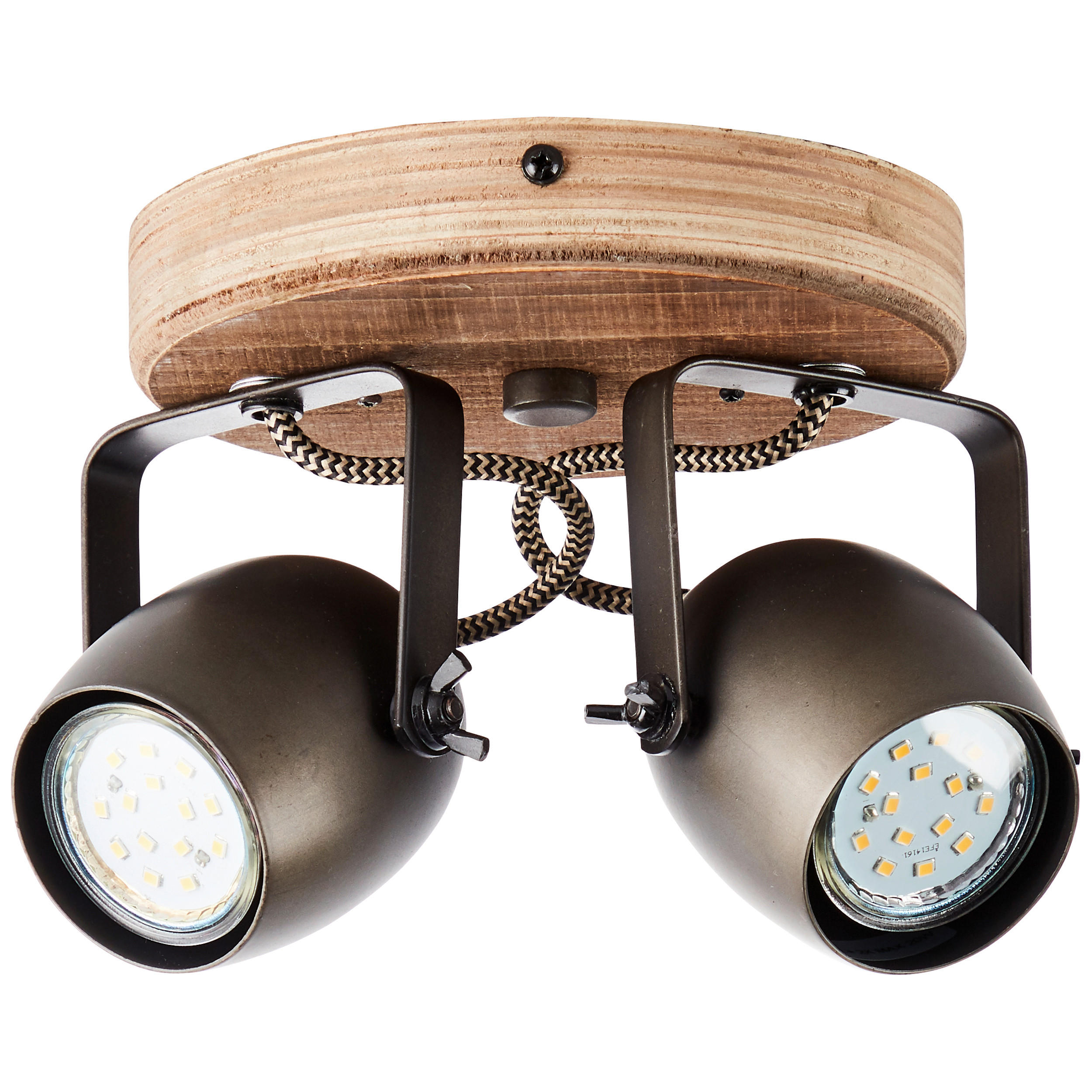 STRAHLER - Schwarz, Design, Holz/Metall (14/20/16cm) - Brilliant