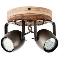 STRAHLER - Schwarz, Design, Holz/Metall (14/20/16cm) - Brilliant