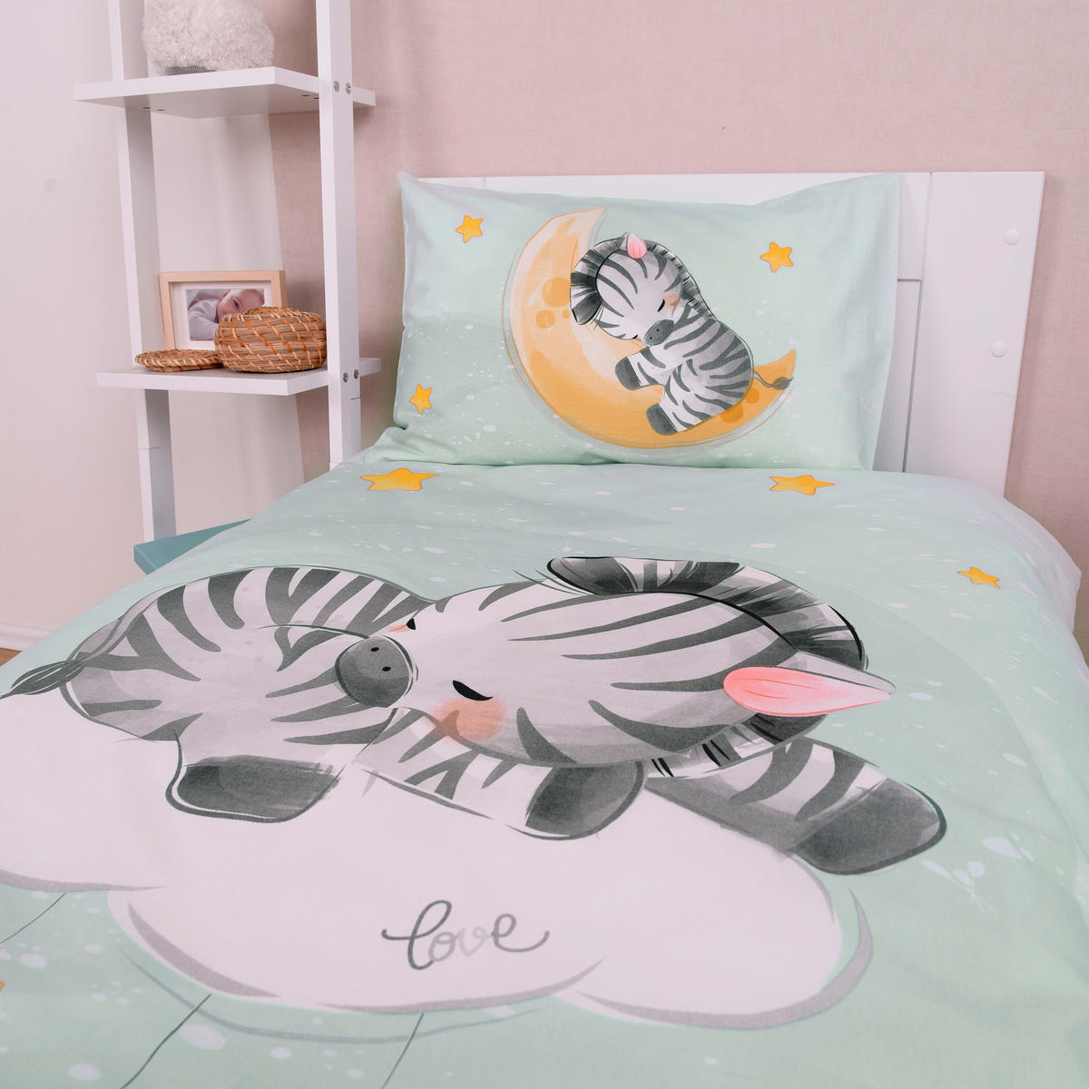 BABYBETTWÄSCHE 100/135 cm  - Mintgrün, Basics, Textil (100/135cm) - Herding