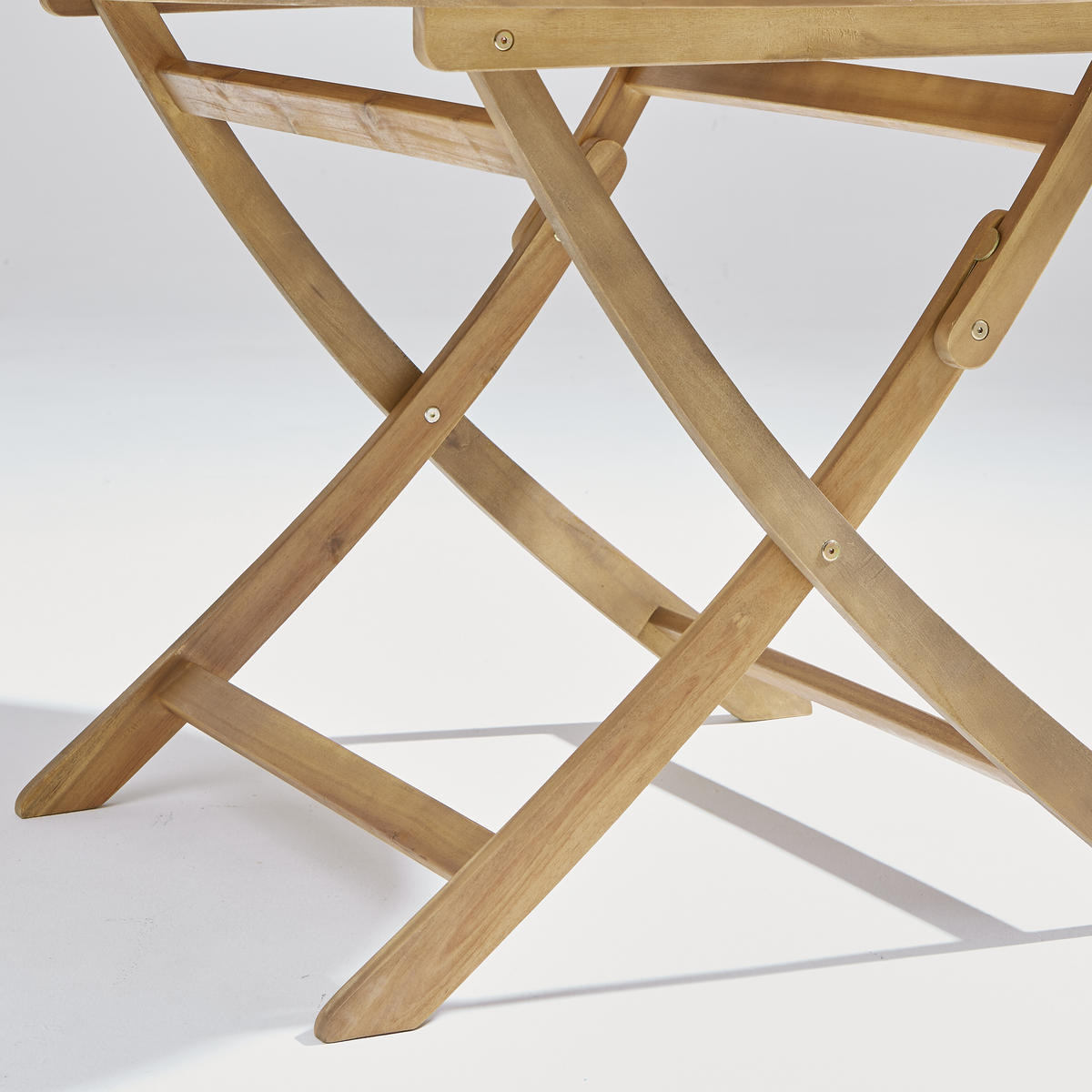 BAŠTENSKI STO  - boja akacije, Prirodno, drvo (110/74cm) - Ambia Garden