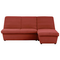 ECKSOFA Looks VIII Orange Webstoff  - Schwarz/Orange, Design, Kunststoff/Textil (214/168cm) - LOOKS by W.Joop