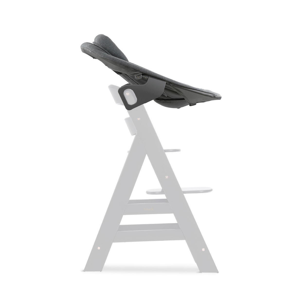 HOCHSTUHLLIEGE Alpha Bouncer Premium  - Anthrazit, Basics, Textil/Metall (66/51/49cm) - Hauck