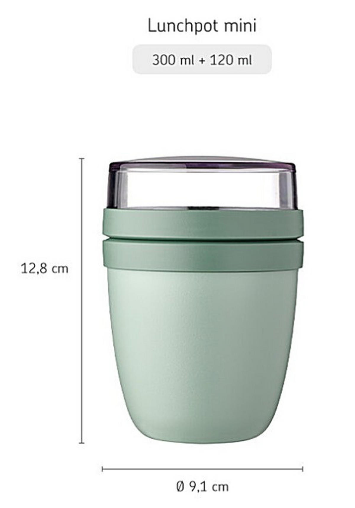 CESTOVNÍ KELÍMEK NA JOGURT  - Konvenční, plast (9,1/12,8cm) - Mepal