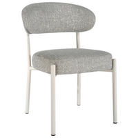 STUHL  Stoffauswahl Webstoff  Hellgrau, Beige  - Beige/Hellgrau, Design, Textil/Metall (56/82/58.5cm) - Milino