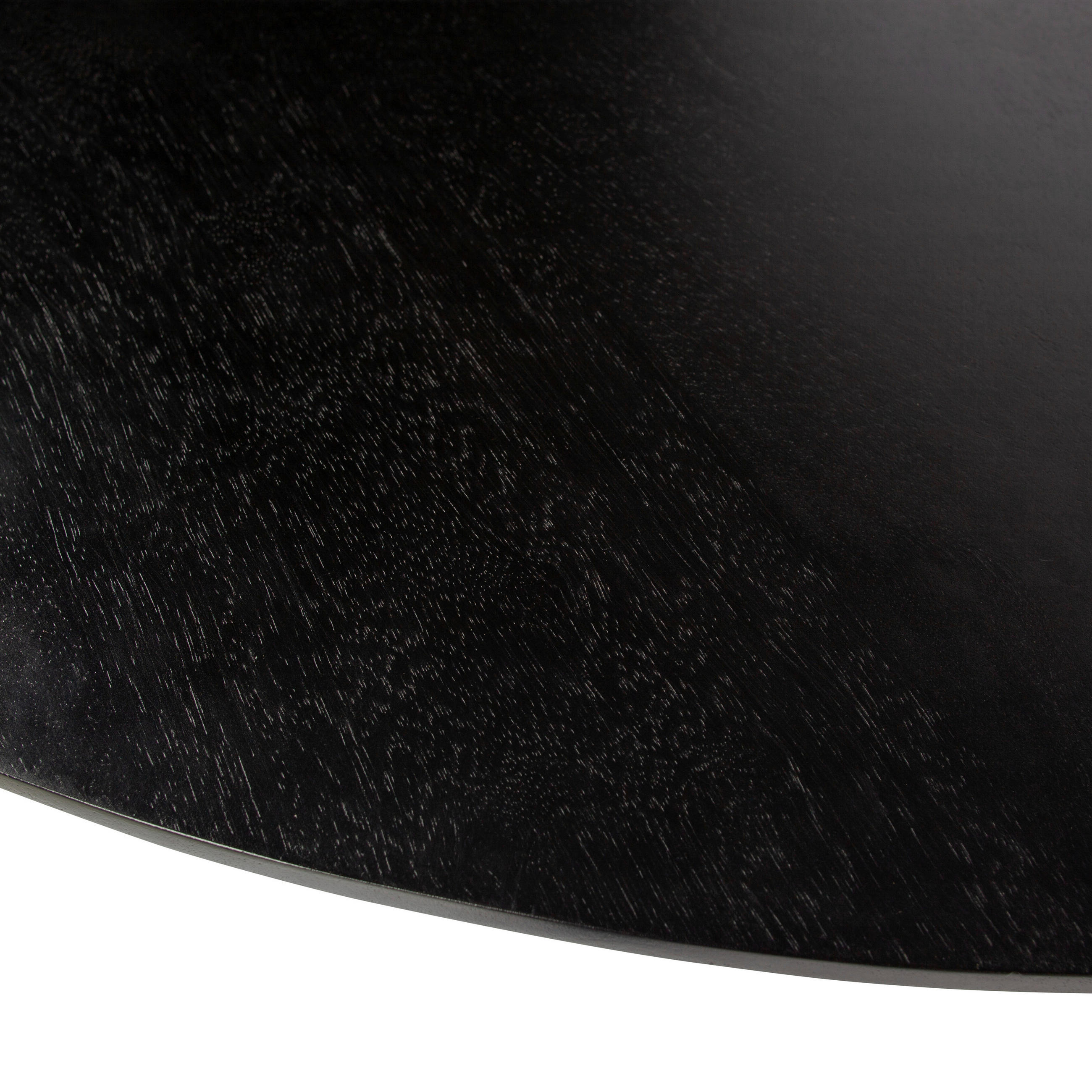 Thumbnail - Livetastic Esstisch Blanco, Schwarz, Holz, Mangoholz, rund, kugelförmig, Bodenplatte, 120x75x120 cm, in verschiedenen Ho...