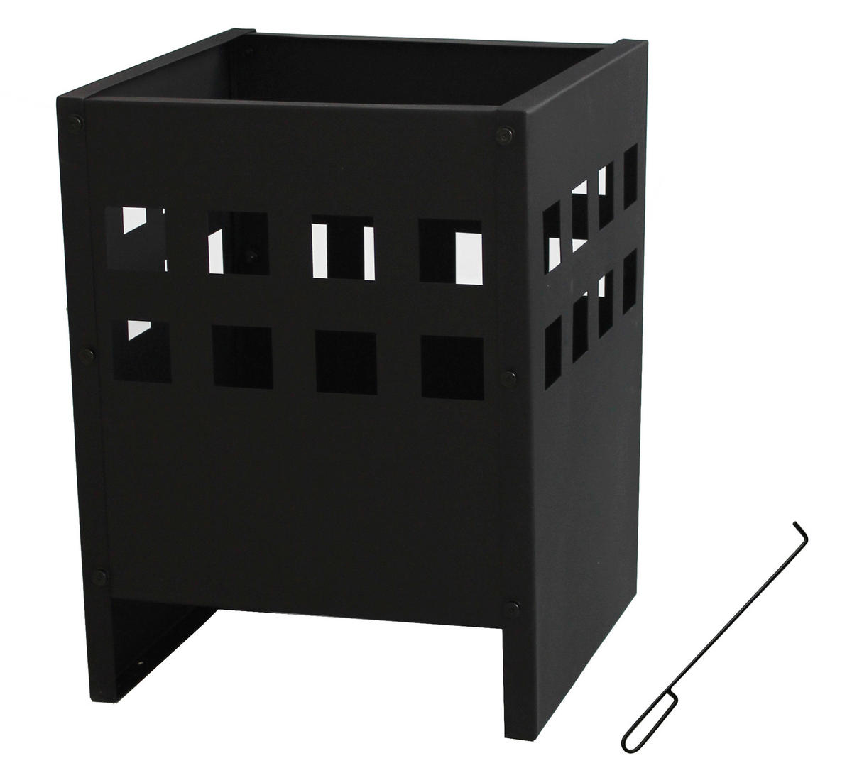 ELDKORG   - svart, Basics, metall (34,5/45,5/34,5cm) - Ambia Garden