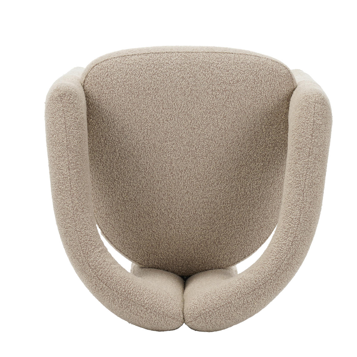 STUHL-SET 2 Stück  in Stahl Bouclé  - Sandfarben, MODERN, Textil/Metall (60/78/57cm) - Livetastic