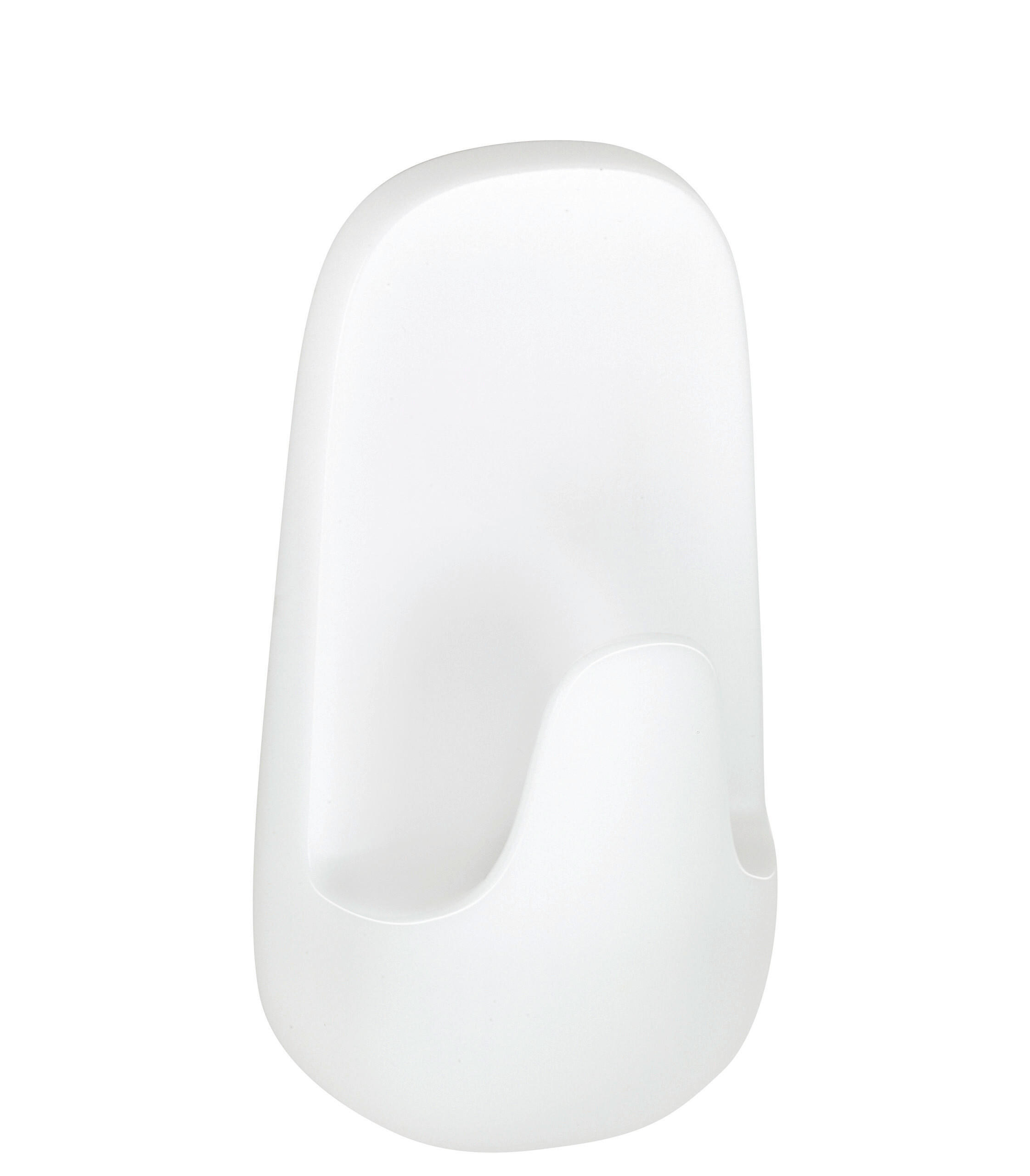 KLEBEHAKEN 2 Stück  in Weiß  - Weiß, Basics, Kunststoff (12/14/3cm) - Tesa