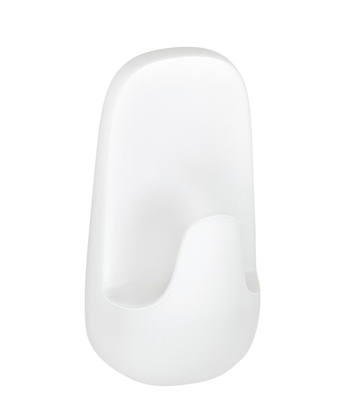 KLEBEHAKEN 2 Stück  in Weiß  - Weiß, Basics, Kunststoff (12/14/3cm) - Tesa
