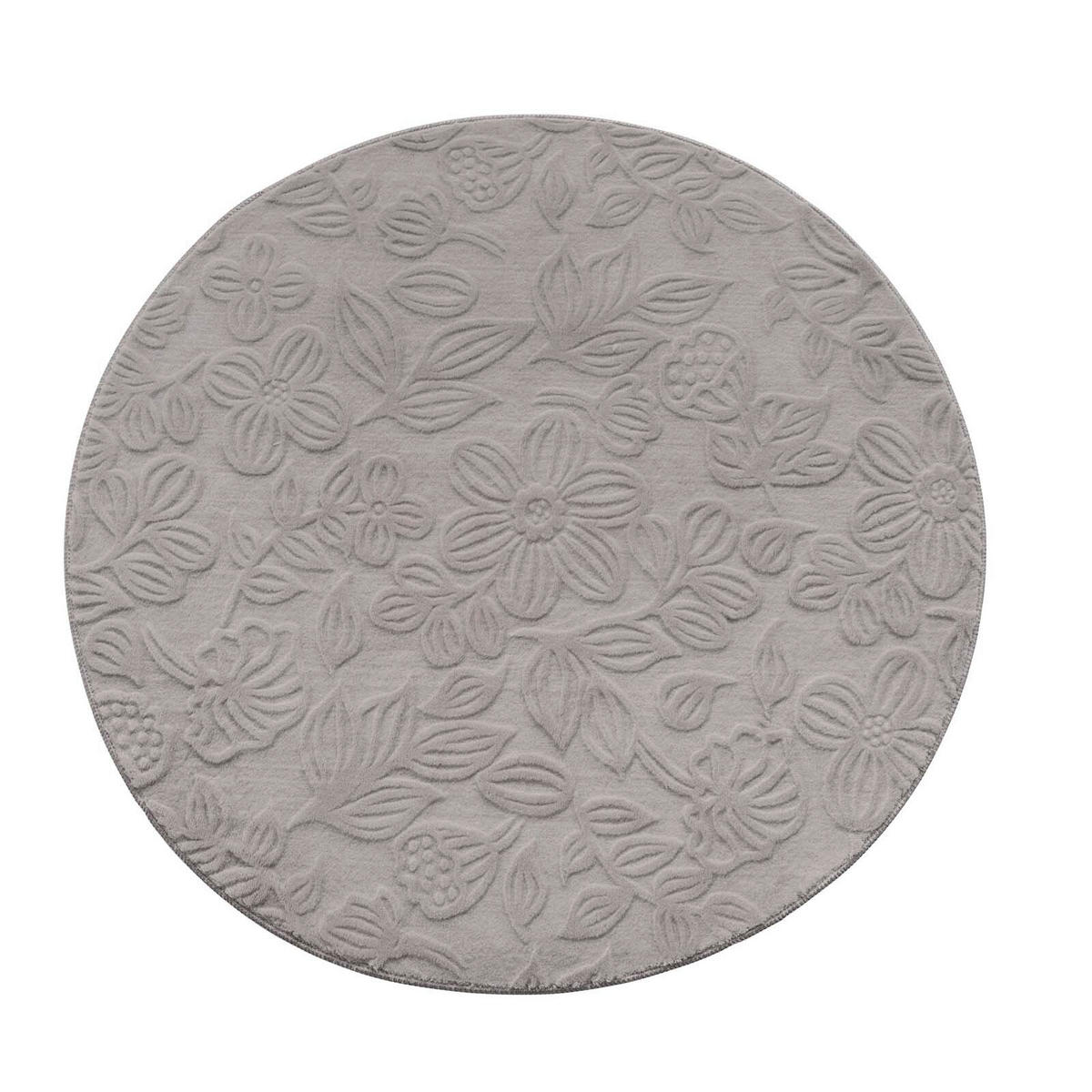 WEBTEPPICH 120 cm Stilo Hellgrau rund  - Hellgrau, Basics, Textil (120cm) - Novel