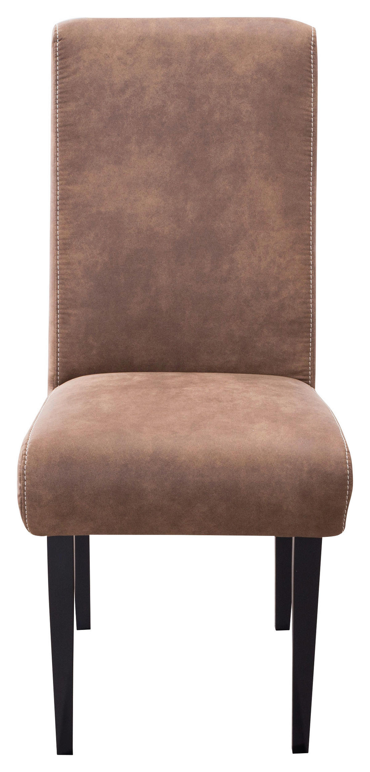 STUHL  in Mikrofaser Textil  - Beige/Schwarz, KONVENTIONELL, Holz/Textil (48/103/62cm) - Sit & More