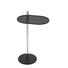 BEISTELLTISCH oval Schwarz - Schwarz, Design, Metall (39/70/25cm) - Carryhome
