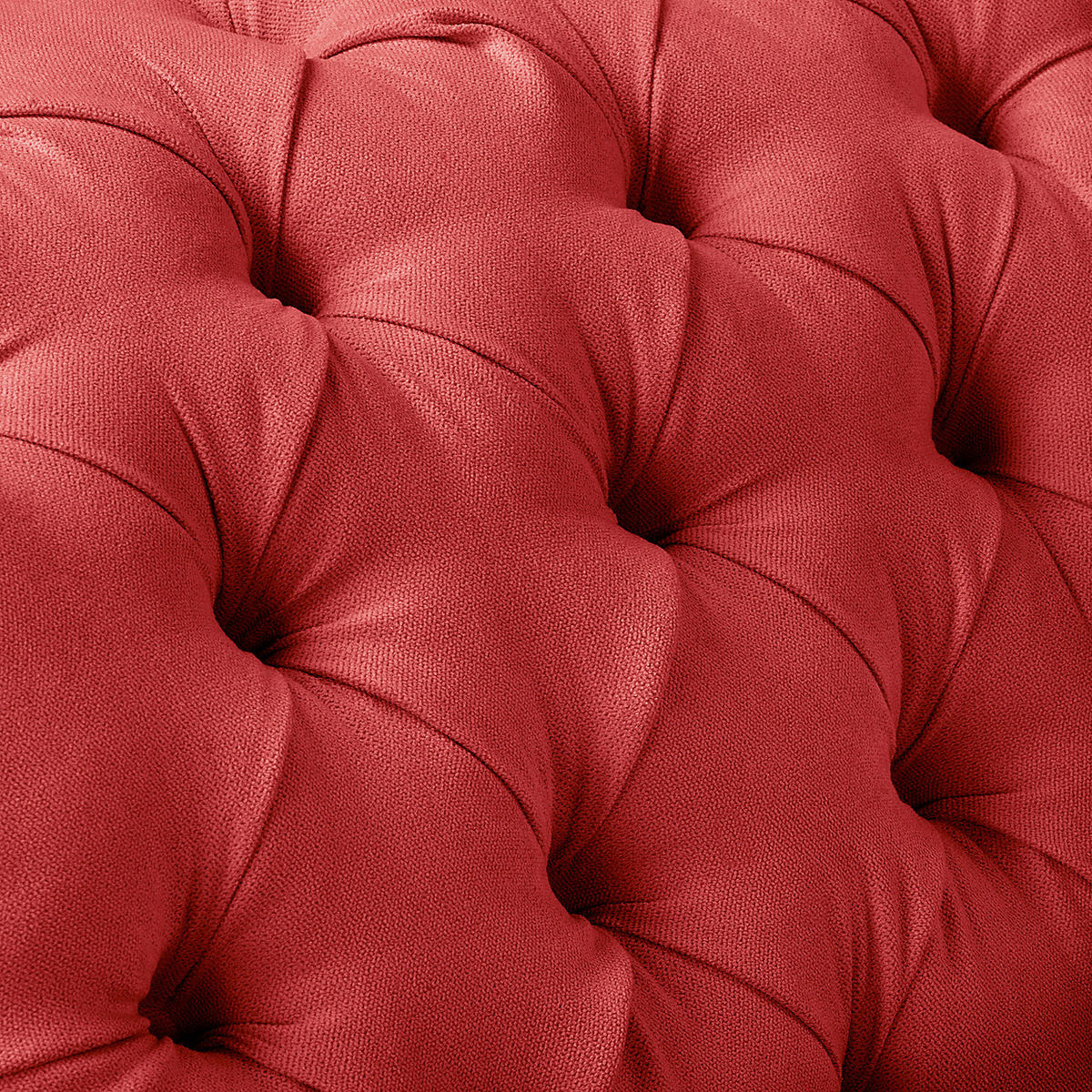 RÉCAMIERE Pako in Mikrofaser Rot  - Rot/Braun, Design, Holz/Textil (185/93/75cm) - Livetastic