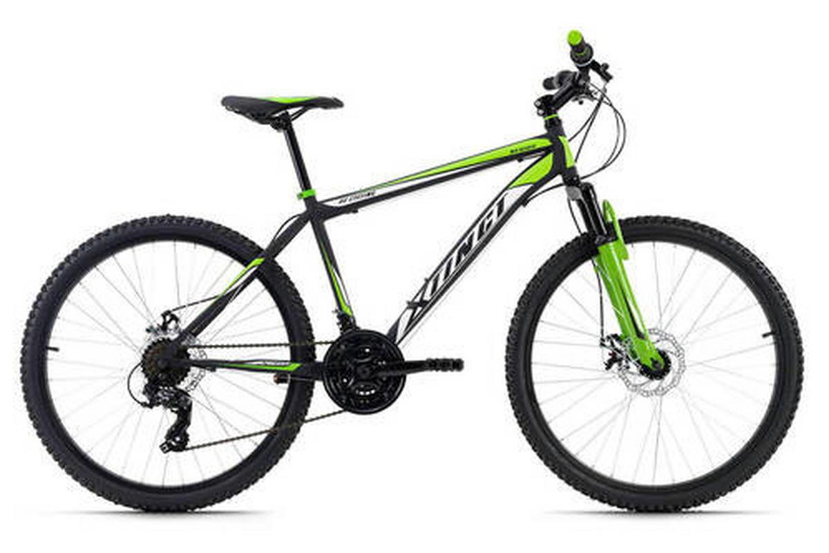 MOUNTAINBIKE 26 Zoll  - Schwarz/Grün, Basics, Metall (180/70/80cm) - KS Cycling