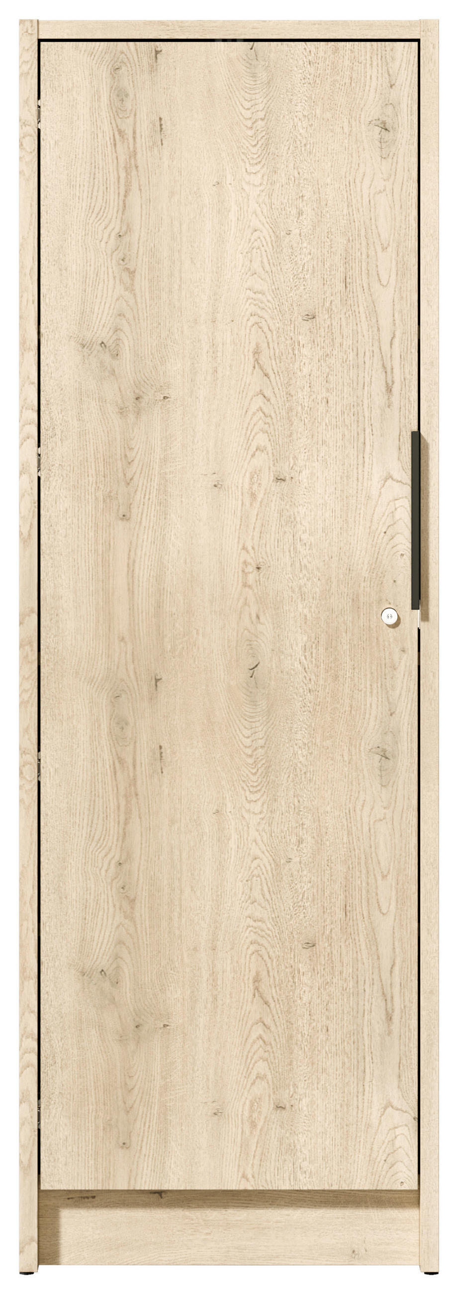 MEHRZWECKSCHRANK 50/150/68 cm  in Eichefarben  - Eichefarben/Schwarz, Basics, Holzwerkstoff/Kunststoff (50/150/68cm) - MID.YOU