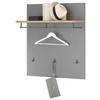 GARDEROBENPANEEL  in 85/95/32 cm  - Eiche Artisan/Grau, Natur, Holzwerkstoff (85/95/32cm) - MID.YOU